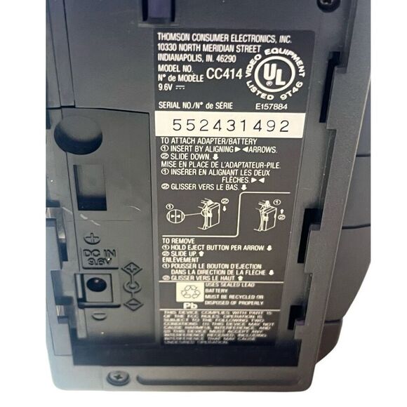 RCA DSP3 12x Zoom Camcorder VHS Not Tested Used For Parts No Battery Accessories - Picture 4 of 9